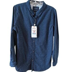 Cactus Boys Blue Button Down Dress Shirt Size 13/14